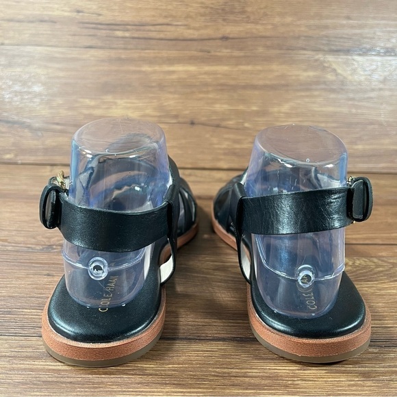 Cole Haan Findra Black Leather Strappy Sandals Women’s Size 7 Shoes - Picture 4 of 11